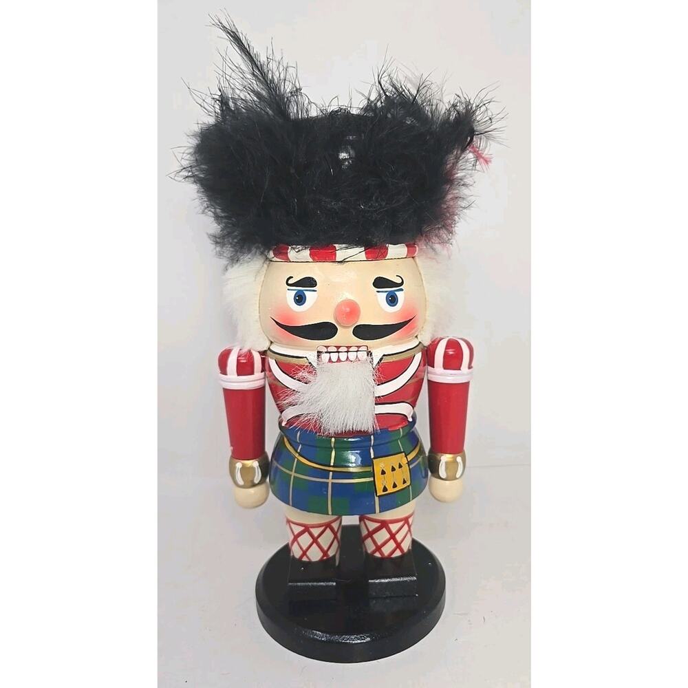 Vintage Christmas Handcrafted About 11" Tall Nutcracker U312 B